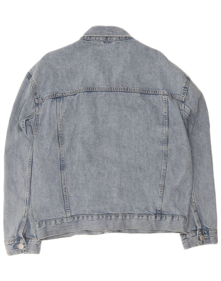 C&A Herre Oversized denimjakke UK 40 Large Blue Cotton