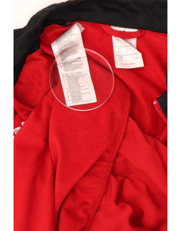 Adidas Grafisk træningsdragt jakke til mænd Large Red Colourblock Polyester