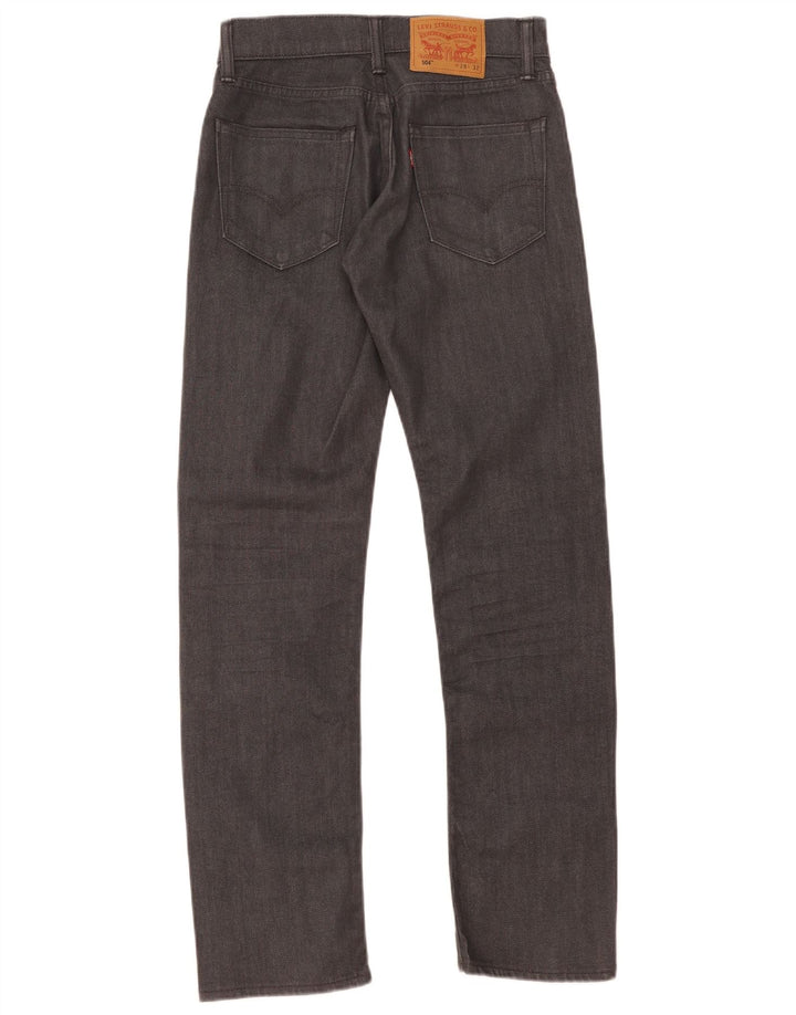 Levi's Herre 504 Straight Jeans W28 L32 Grå Bomuld