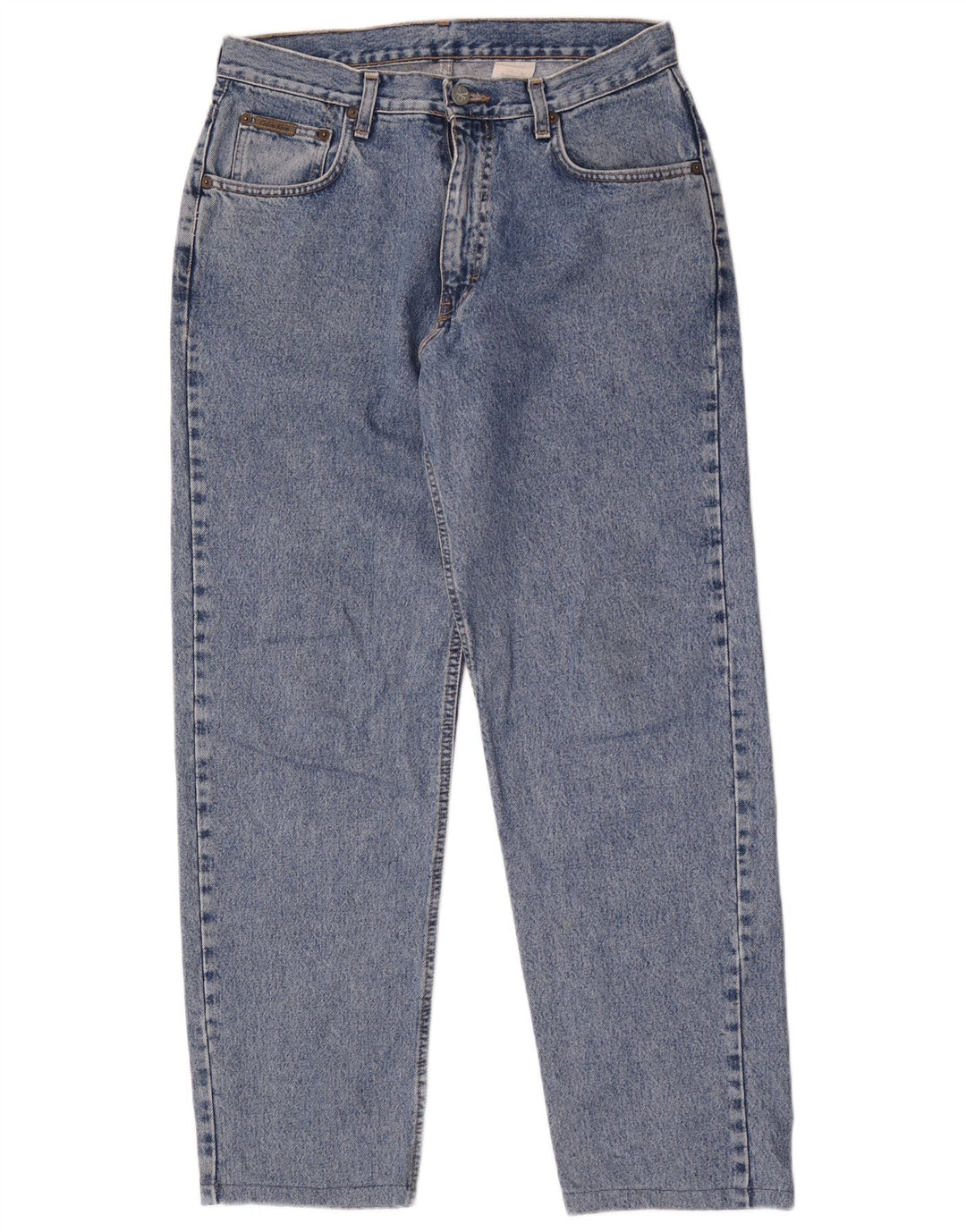 Calvin Klein Herre tilspidsede jeans W30 L30 Blå Bomuld
