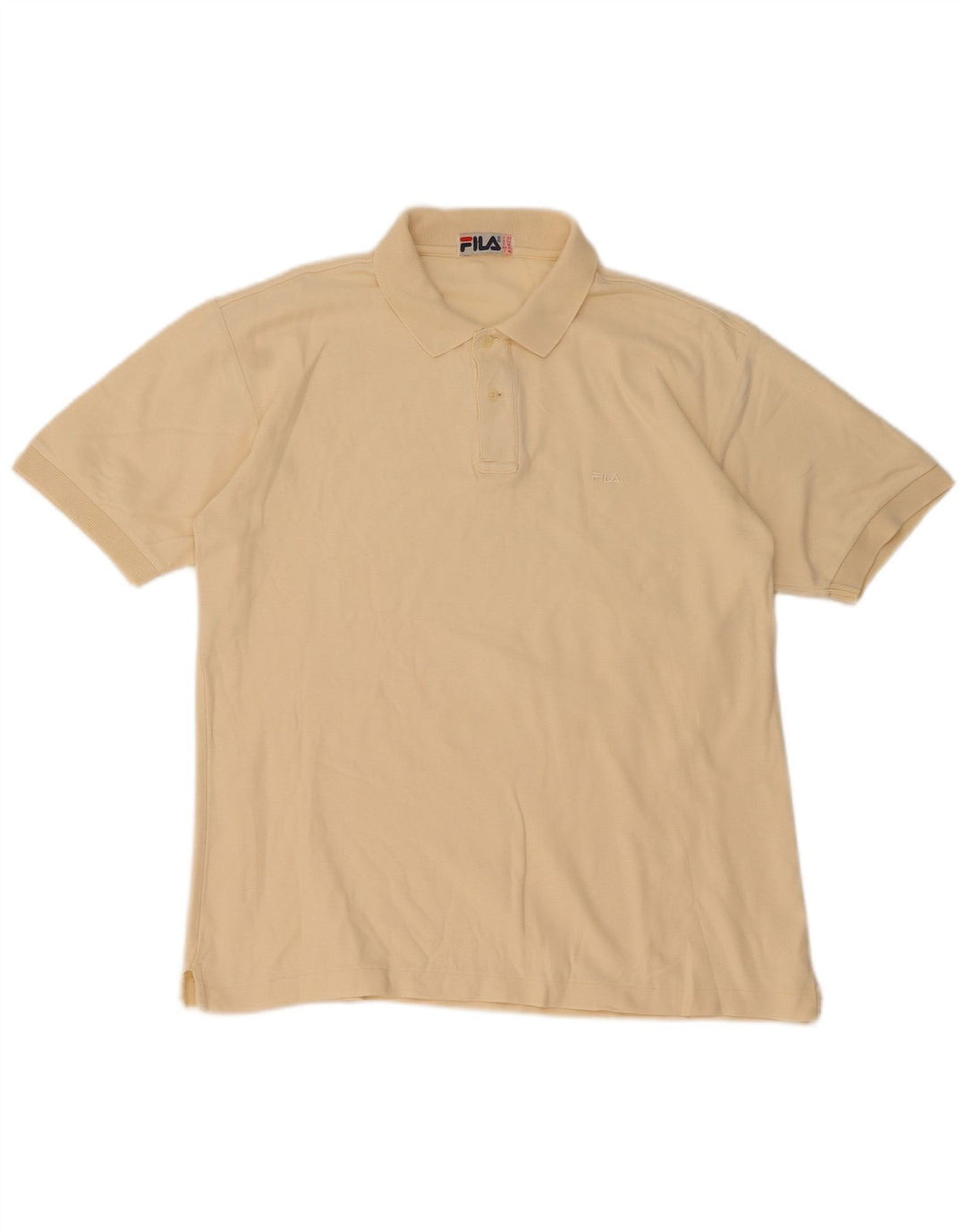 Fila Herre Polo Shirt IT 52 Stor Gul
