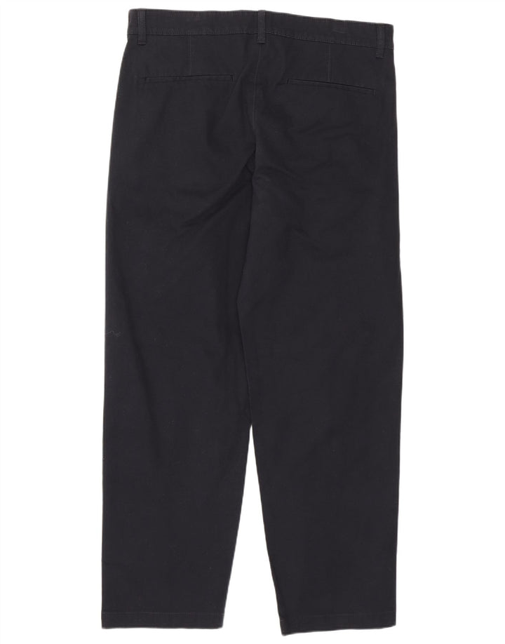 Marks & Spencer Herre Pegged Chino Bukser Medium W34 L29 Navy Blue