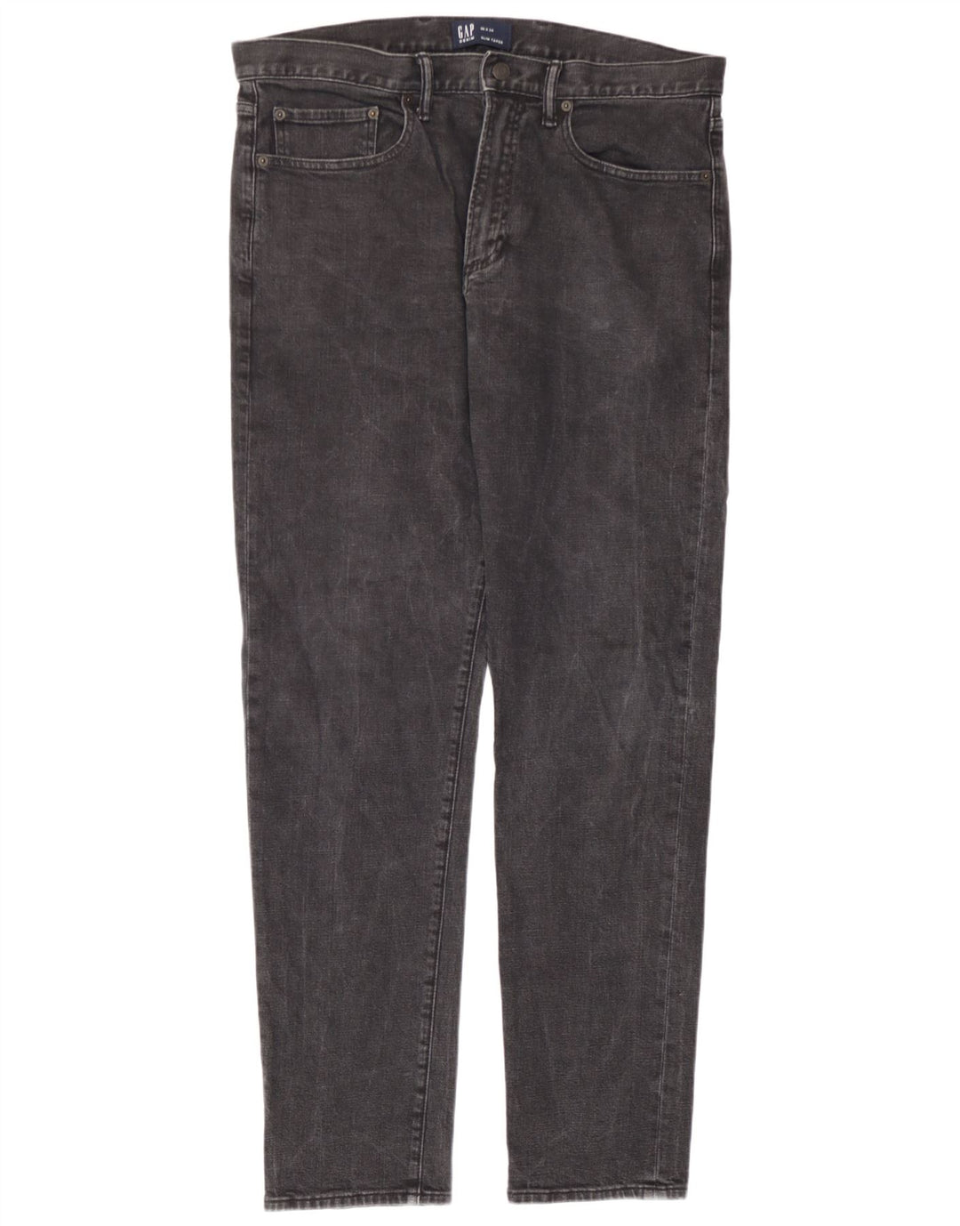 Gap Herre Slim Tapered Jeans W36 L34 Grå Bomuld