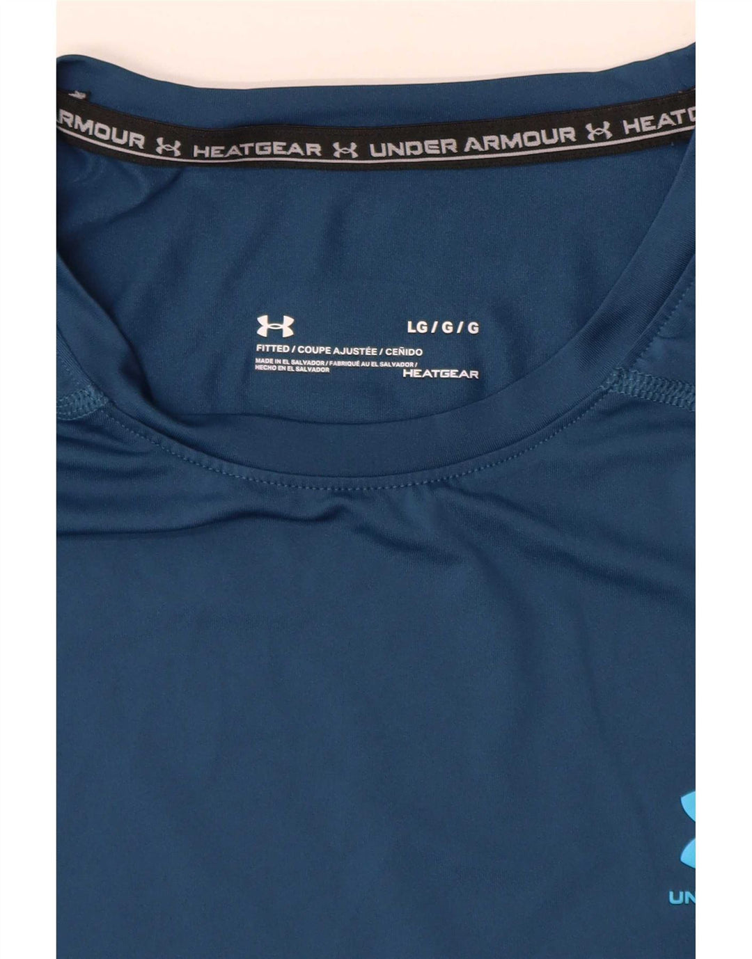 Under Armour Herre Heat Gear T-Shirt Top Stor Blå