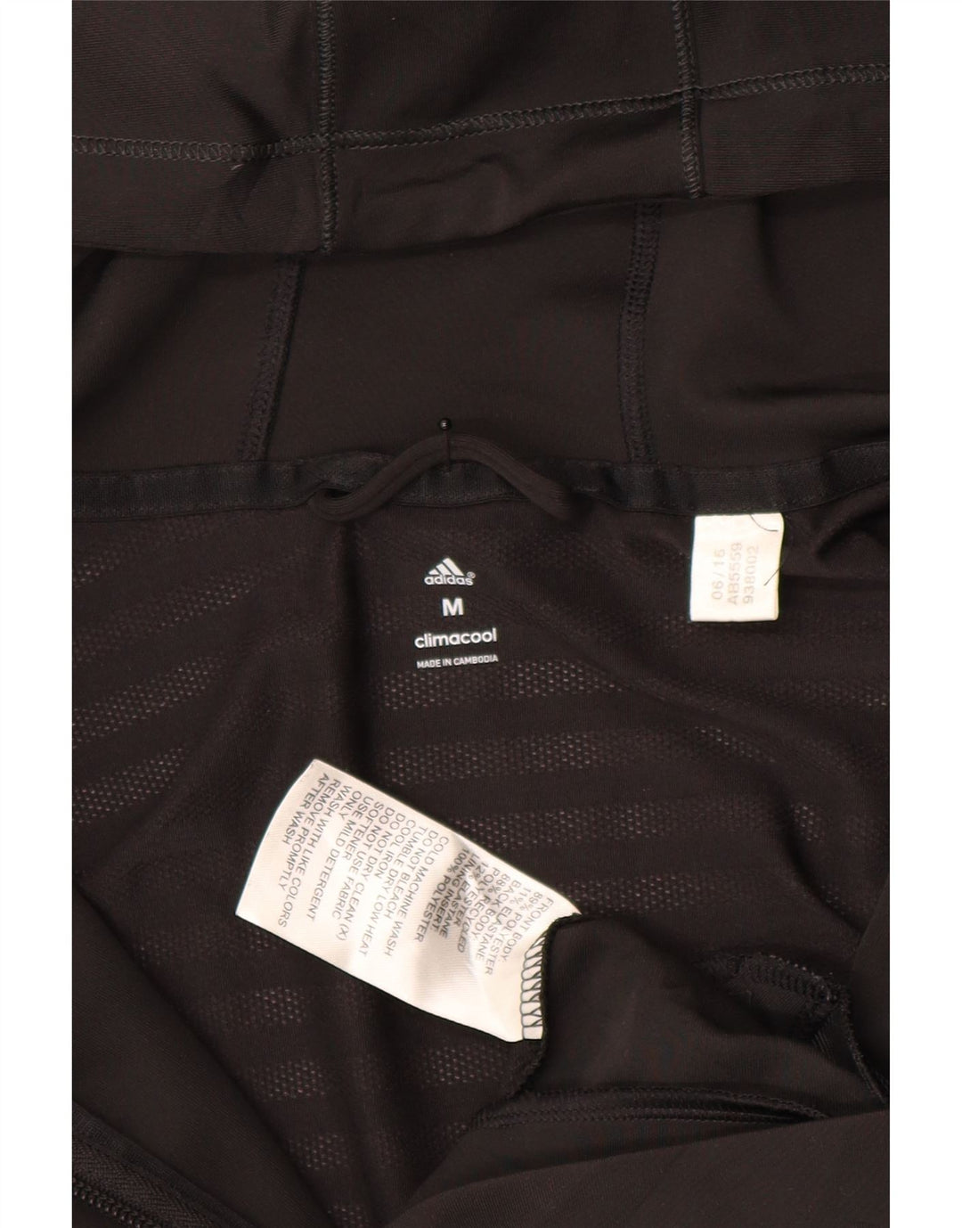 ADIDAS Womens Climacool Zip Hoodie Sweater UK 14 Medium Black Polyester