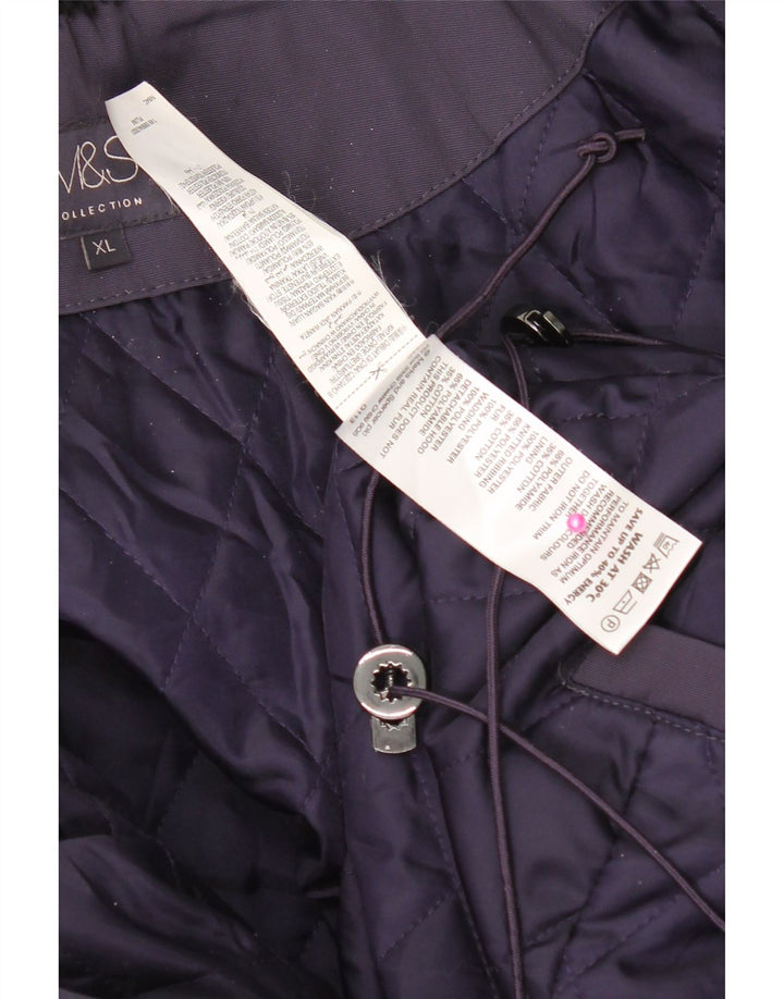 Marks & Spencer Polstret frakke til kvinder UK 18 XL Lilla polyamid