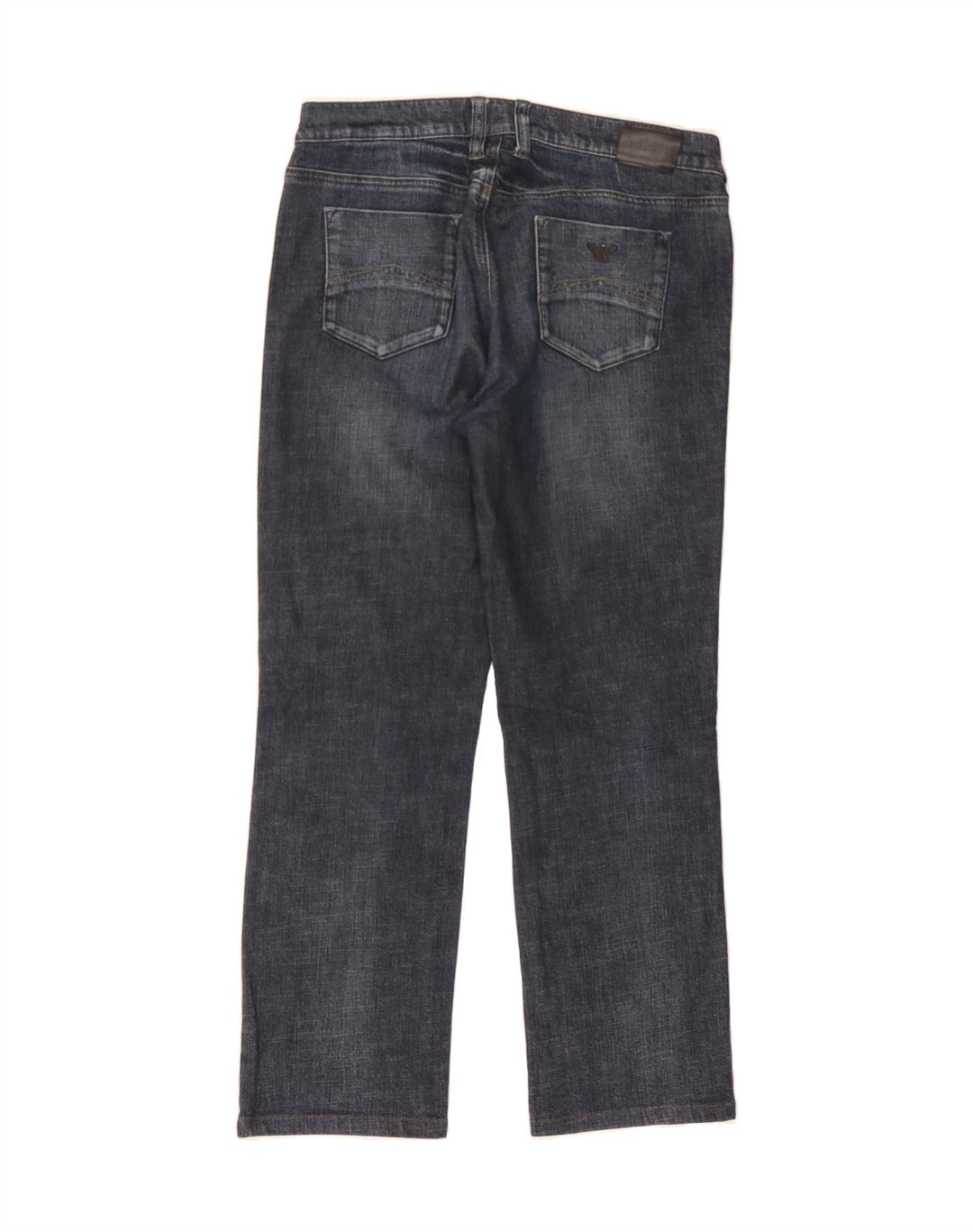 ARMANI Womens Straight Jeans W30 L28 Blue Cotton Vintage Armani and Second-Hand Armani from Messina Hembry 