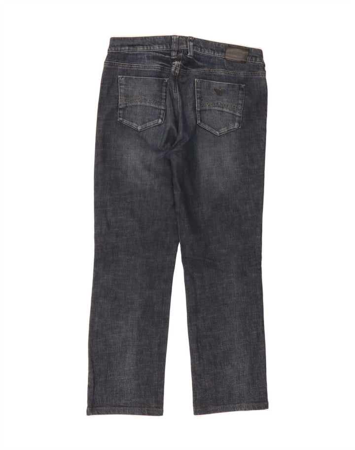 ARMANI Womens Straight Jeans W30 L28 Blue Cotton Vintage Armani and Second-Hand Armani from Messina Hembry 