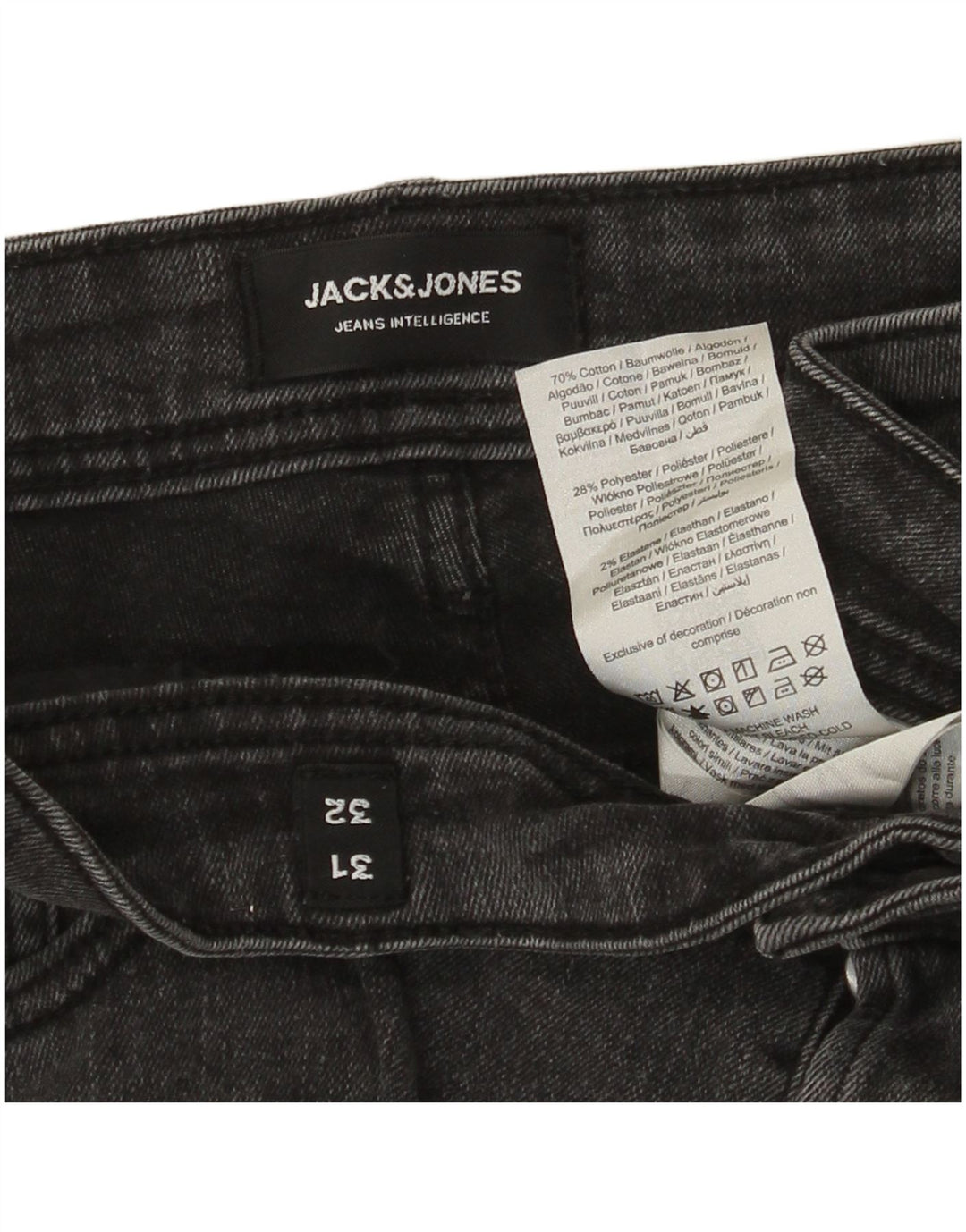 Jack & Jones Herre Slim Jeans W31 L32 Grå Bomuld