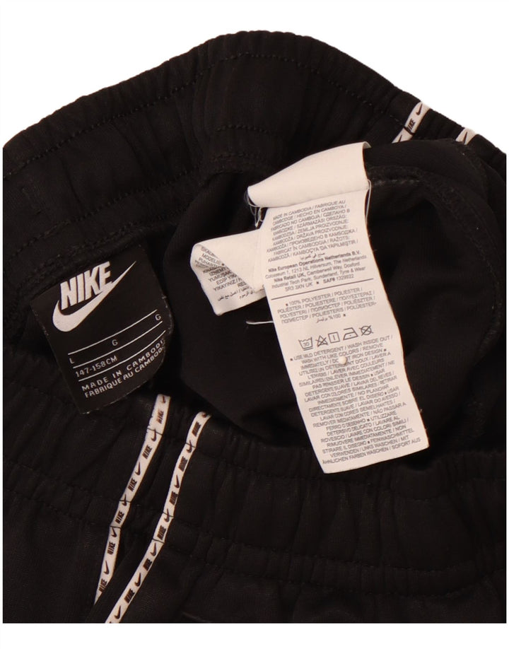 NIKE drenge grafiske sportsshorts 12-13 år store sorte polyester