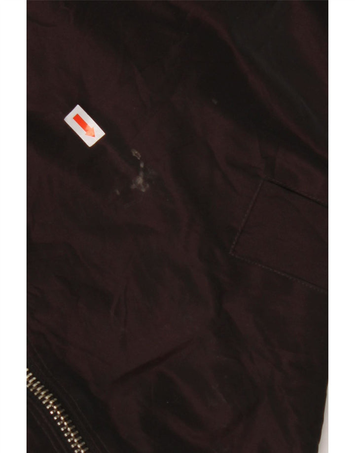 CALVIN KLEIN Oversized hættebomberjakke til kvinder DK 14 Medium Burgundy