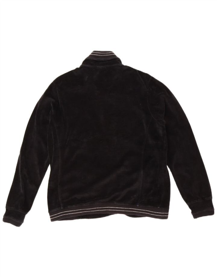 Champion Womens Velvet Full Tracksuit UK 16 Large Black Bomuld