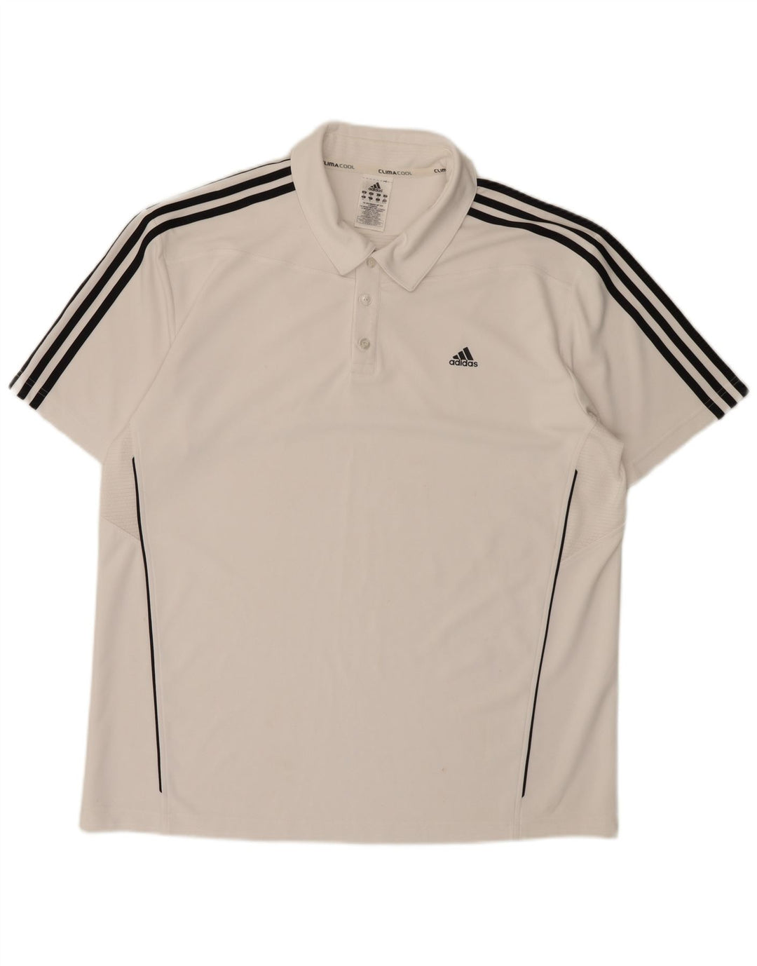 Adidas Herre Climacool Polo Shirt XL Hvid Polyester