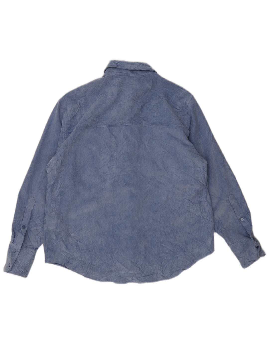 Zara Fleeceskjorte til kvinder UK 14 Medium Blue Tie Dye Polyester