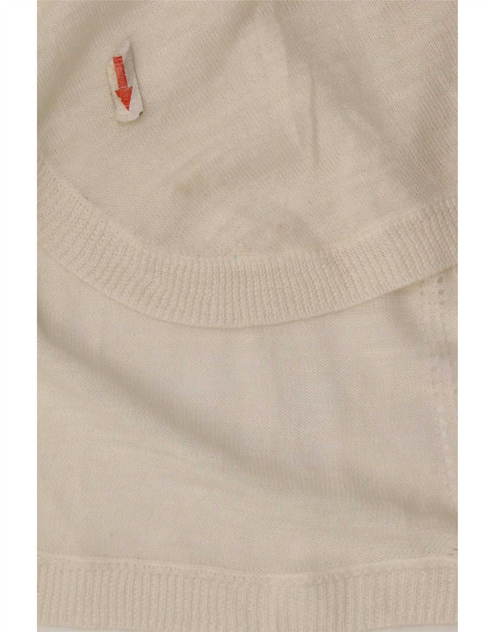 Marks & Spencer Dame Longline Åben Cardigan Sweater UK 14 Medium White