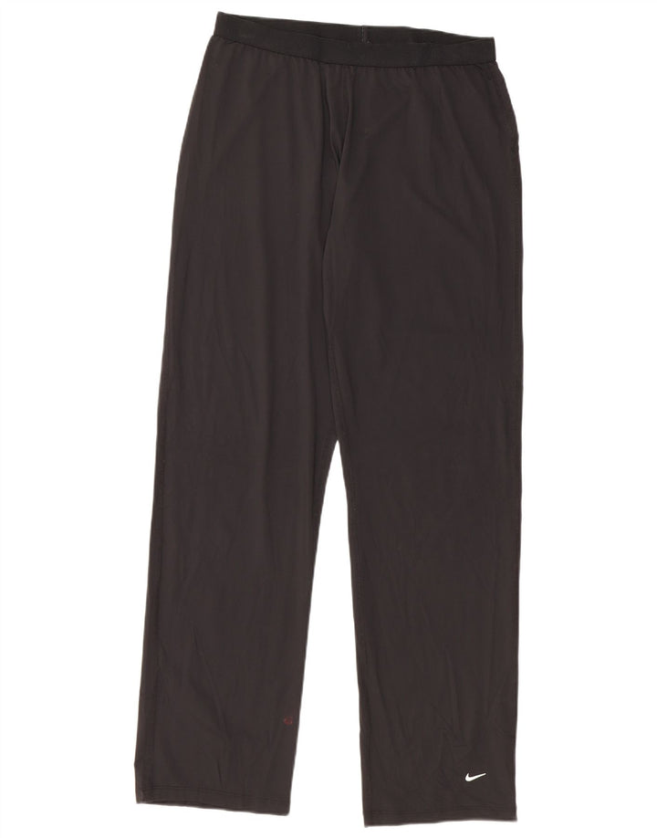 NIKE træningsdragtsbukser til kvinder US 8/10 Medium sort nylon