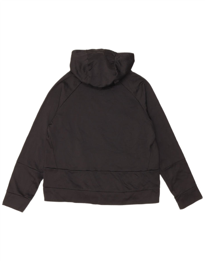 NIKE Dri Fit grafisk hættetrøje til drenge 13-14 år XL sort polyester