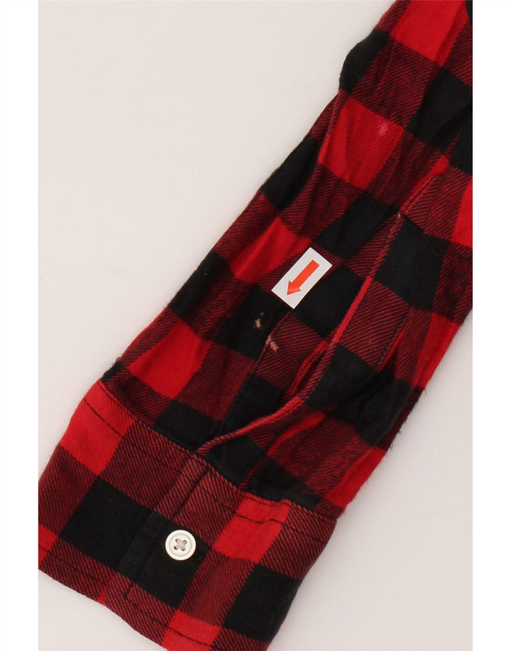 GAP Womens Flannel Shirt UK 16 Large Red Check Vintage Gap and Second-Hand Gap from Messina Hembry 