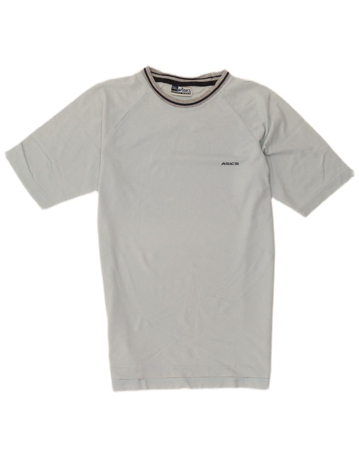 Asics herre T-shirt top lille blå stribet bomuld