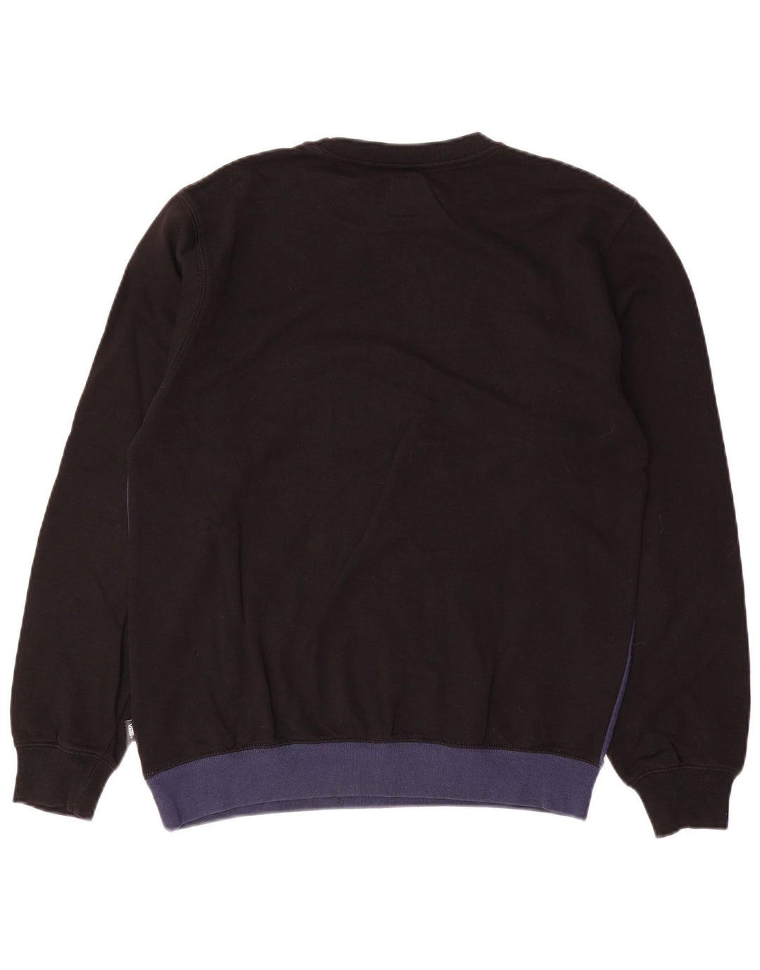 Vans Herre Sweatshirt Jumper Lille Sort Colourblock Bomuld