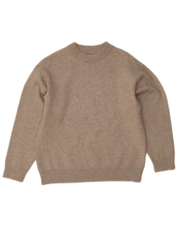 Zara Boys Boat Neck Jumper Sweater 9-10 år Beige Flecked