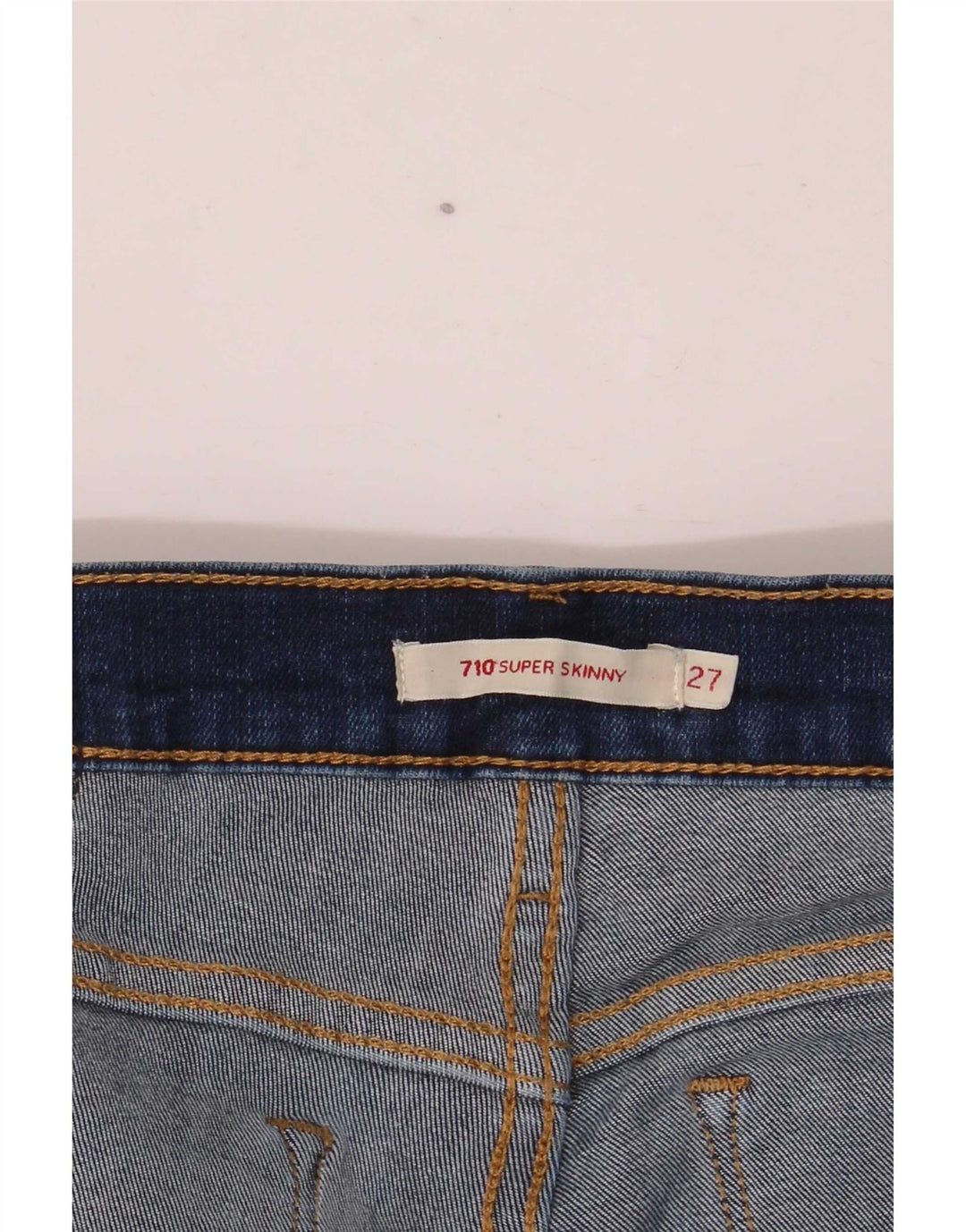 Levi's Dame 710 Super Skinny Jeans W27 L28 Marineblå