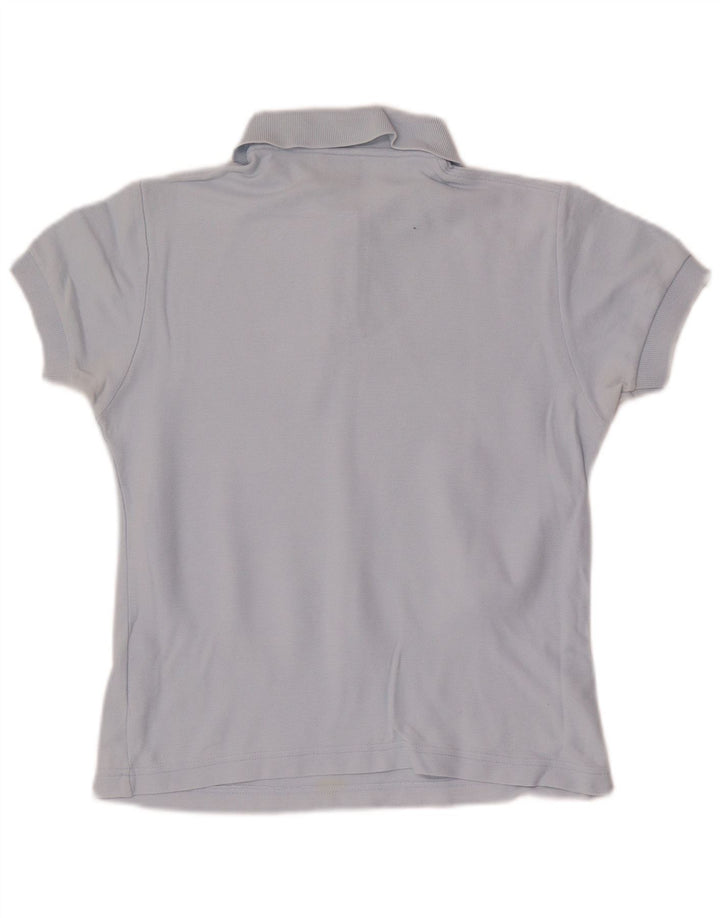 Fila Dame Crop Polo Shirt IT 40 Lille Blå Bomuld