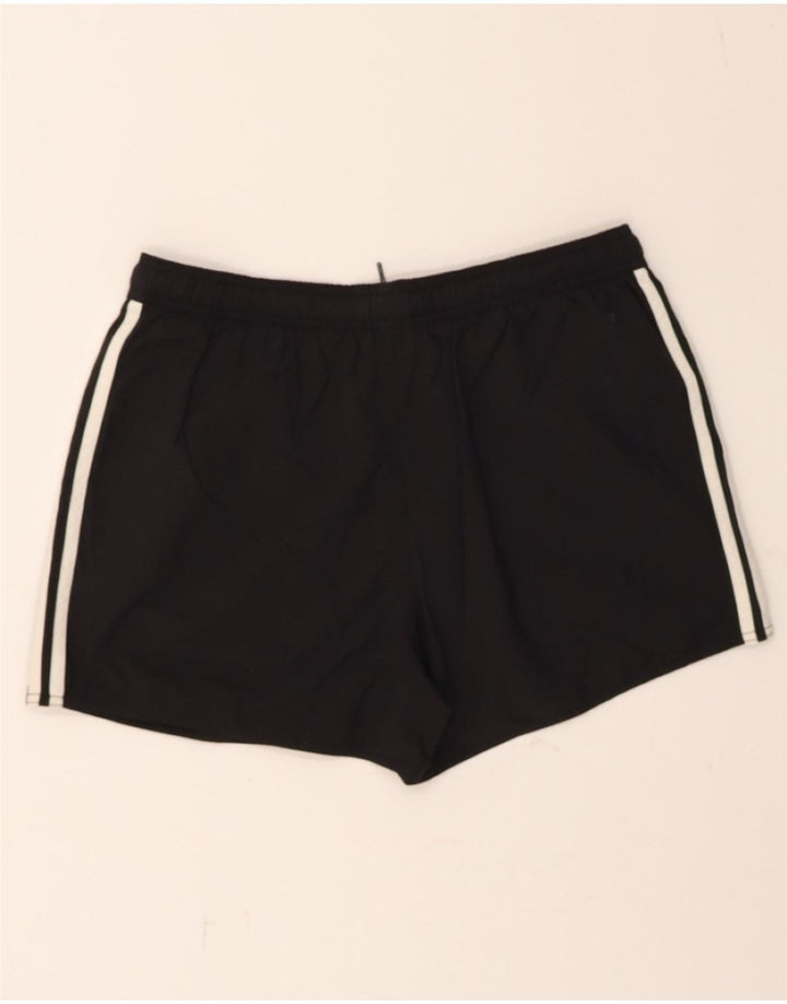 ADIDAS Womens Sport Shorts UK 16 Large Black Nylon Vintage Adidas and Second-Hand Adidas from Messina Hembry 
