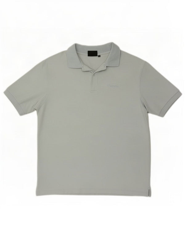 Lotto Mens Polo Shirt 2XL Blue Cotton