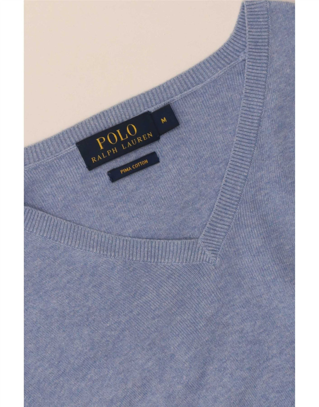 Polo Ralph Lauren Herre V-hals sweater mellemblå