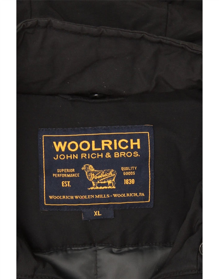WOOLRICH Womens Hooded Padded Jacket UK 18 XL Black Vintage Woolrich and Second-Hand Woolrich from Messina Hembry 