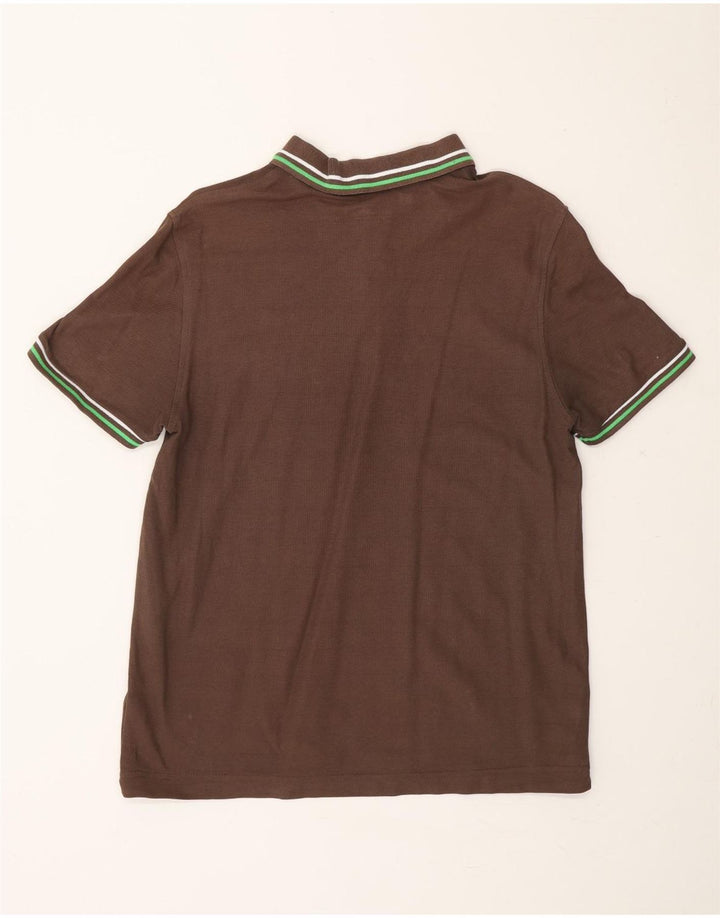 LOTTO Mens Polo Shirt Medium Brown Vintage Lotto and Second-Hand Lotto from Messina Hembry 