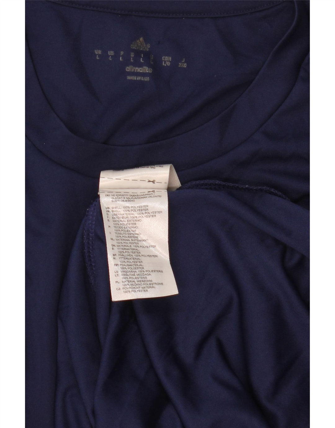 Adidas Herre Climalite T-Shirt Top Stor Marineblå Polyester