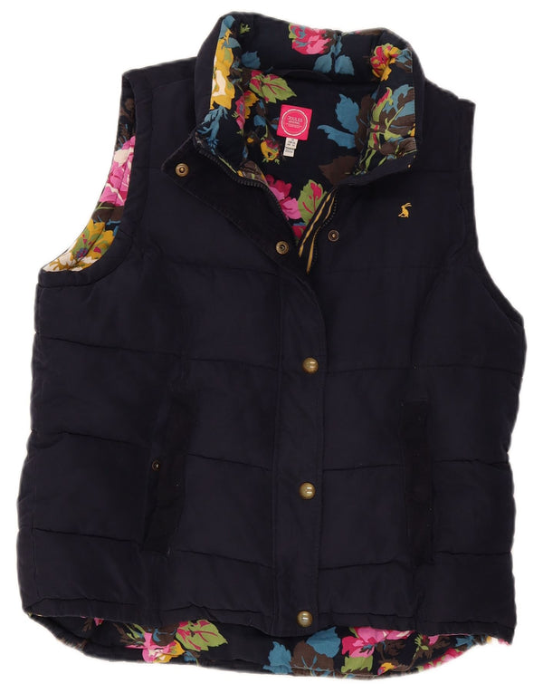 Joules Dame Polstret Gilet UK 18 XL Navy Blue Polyester