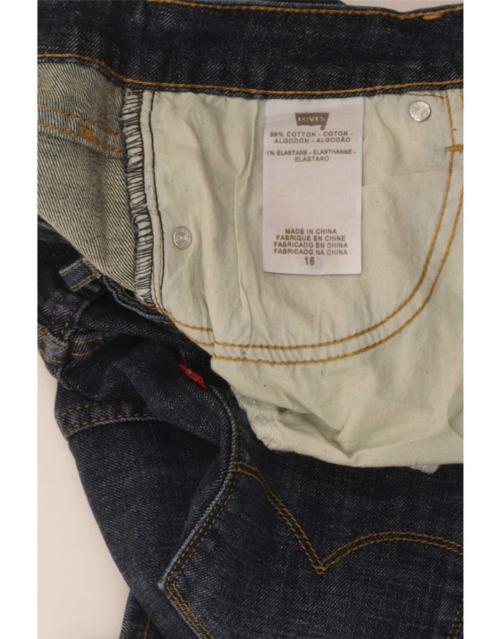 Levi's Dame Mini Denim Nederdel US 16 XL W36 Blå Bomuld
