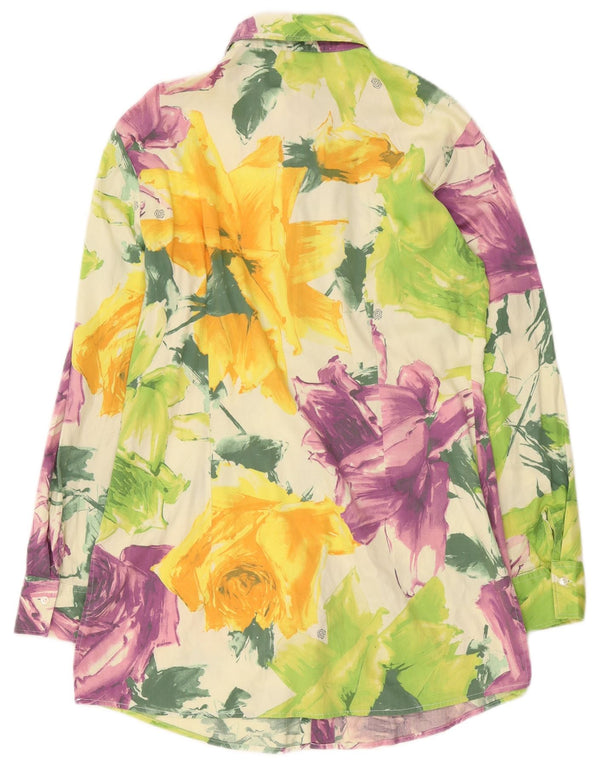 Naracamicie skjortekjole til kvinder UK 16 Large Multicolored Floral