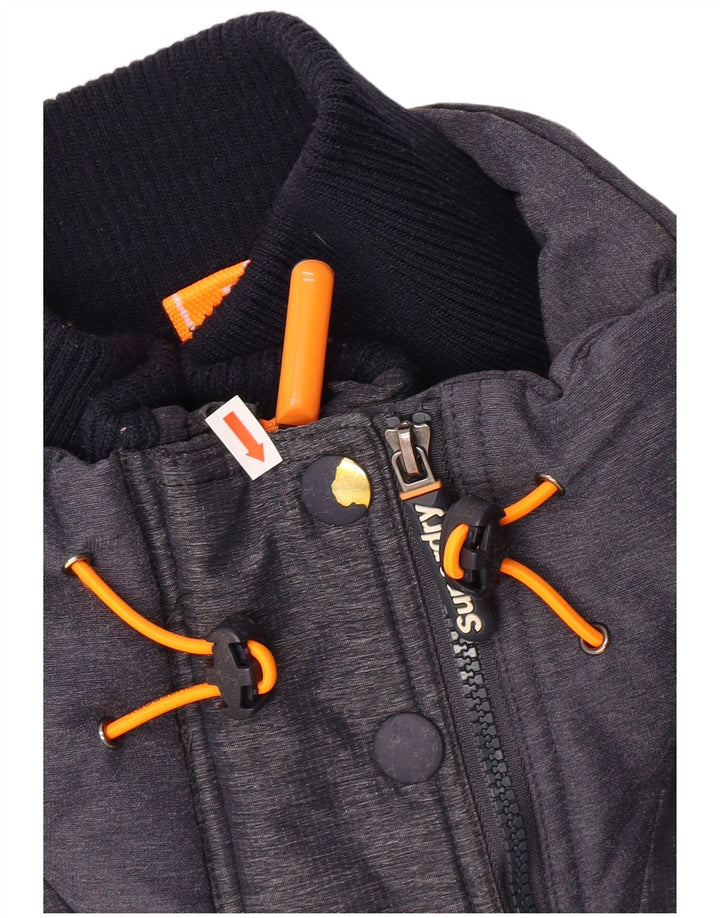 SUPERDRY Dame Windbreaker Jacket UK 14 Medium Blue Nylon