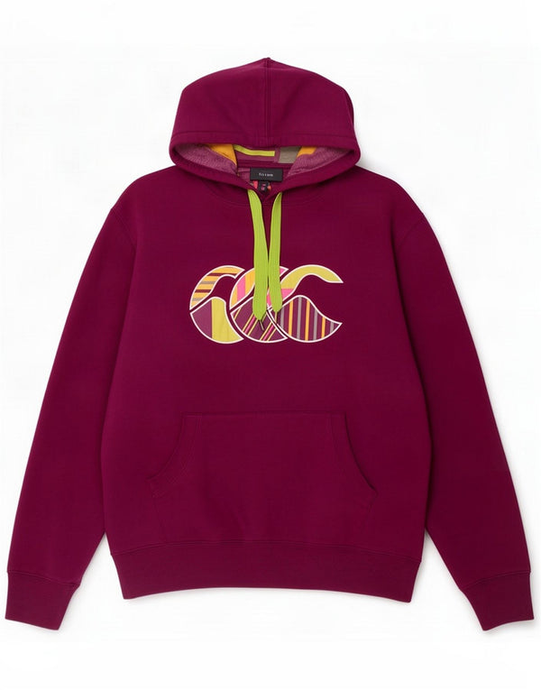 Canterbury Mens Graphic Hoodie Jumper Large Purple