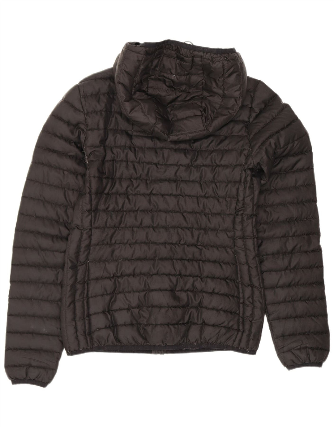 Superdry polstret hættejakke til kvinder UK 6 XS sort polyester
