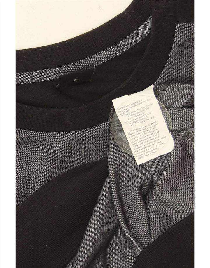 Hugo Boss Herre grafisk sweatshirt Jumper Medium Grå Colourblock Bomuld