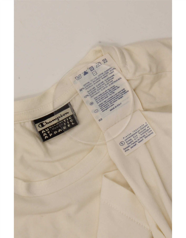 Champion Damevest Top UK 12 Medium Hvid Bomuld