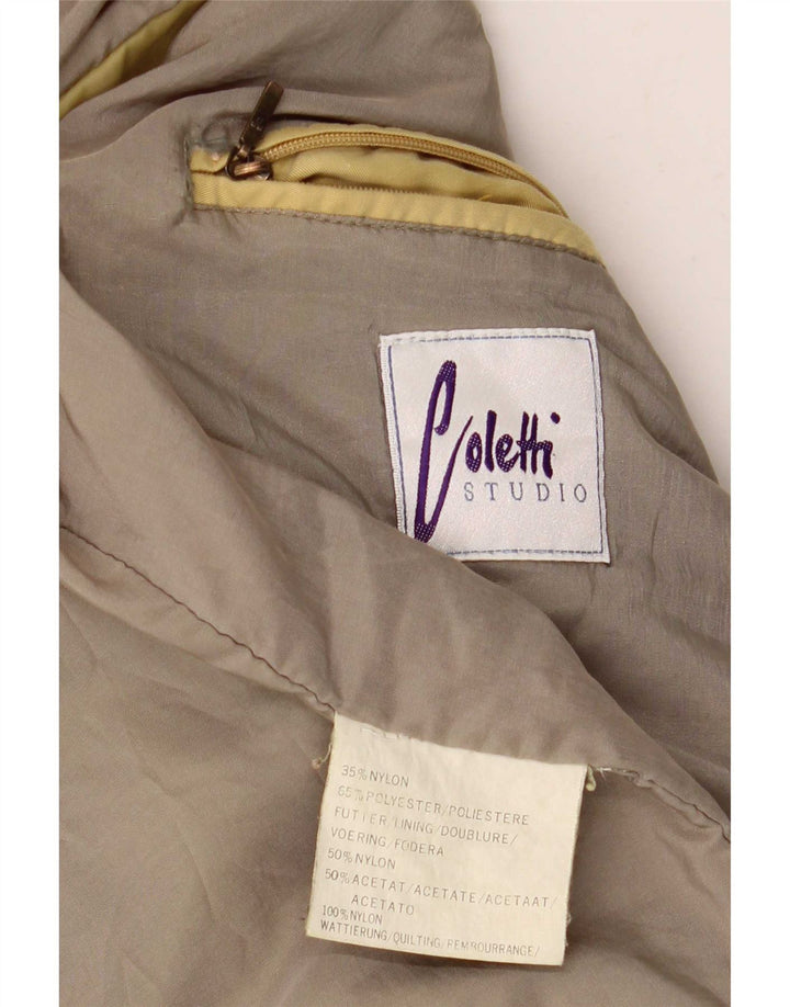 Studio Coletti Herre Bomber Jacket UK 42 XL Gul Nylon