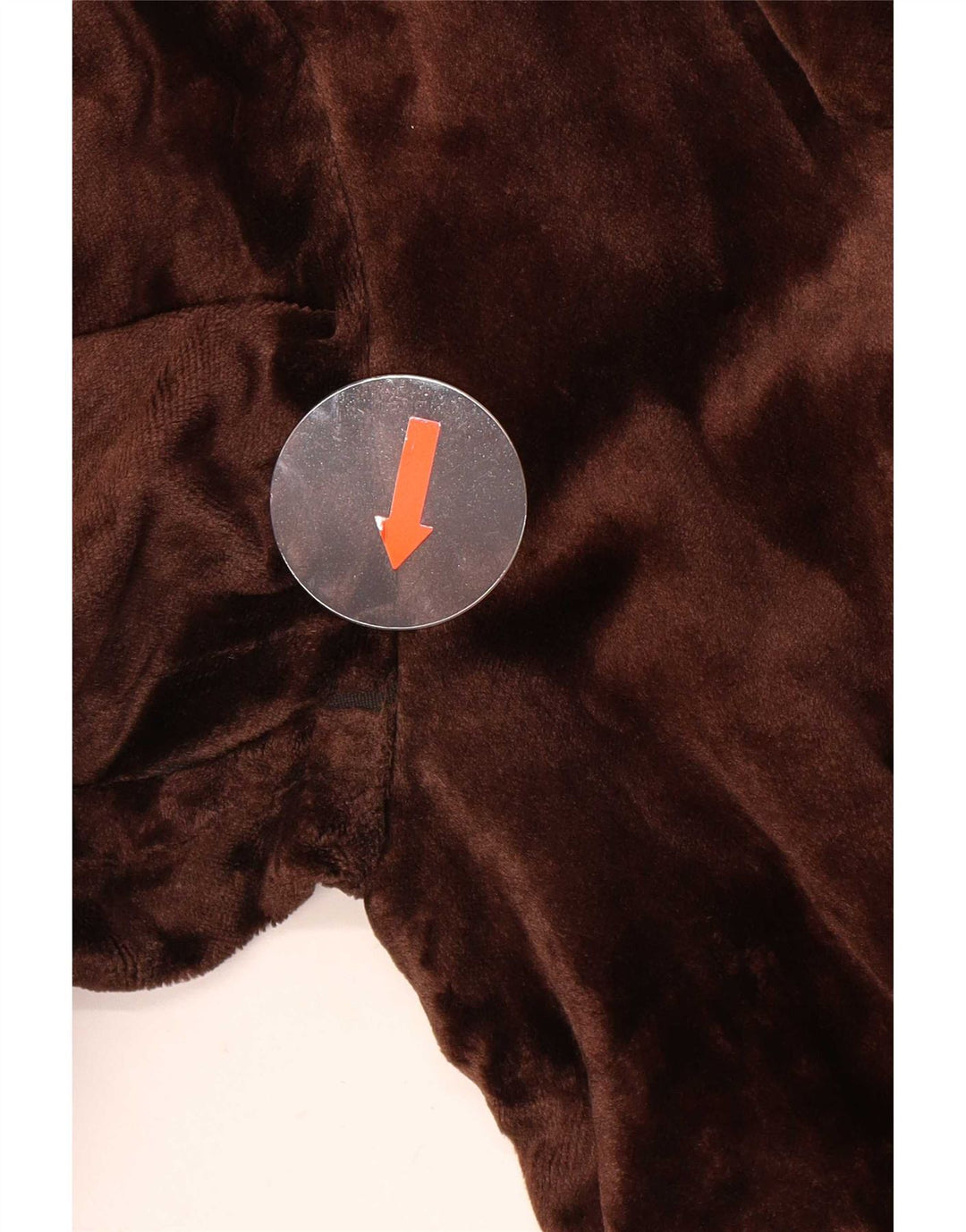 Vintage Dame Velvet Overcoat UK 14 Medium Brown