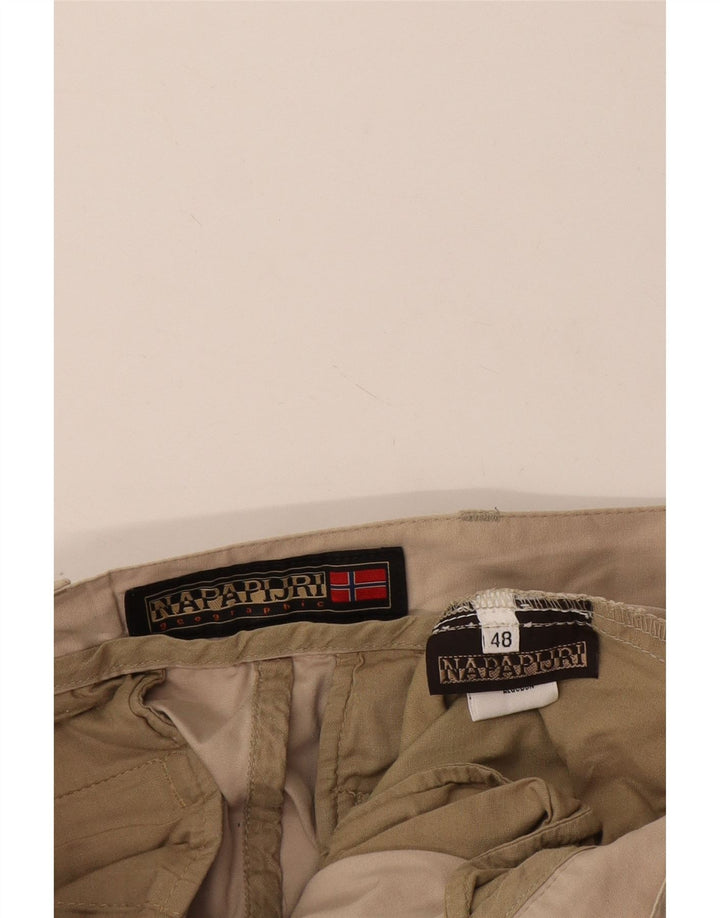Napapijri Herre Cargo Shorts IT 48 Medium W30 Beige Bomuld