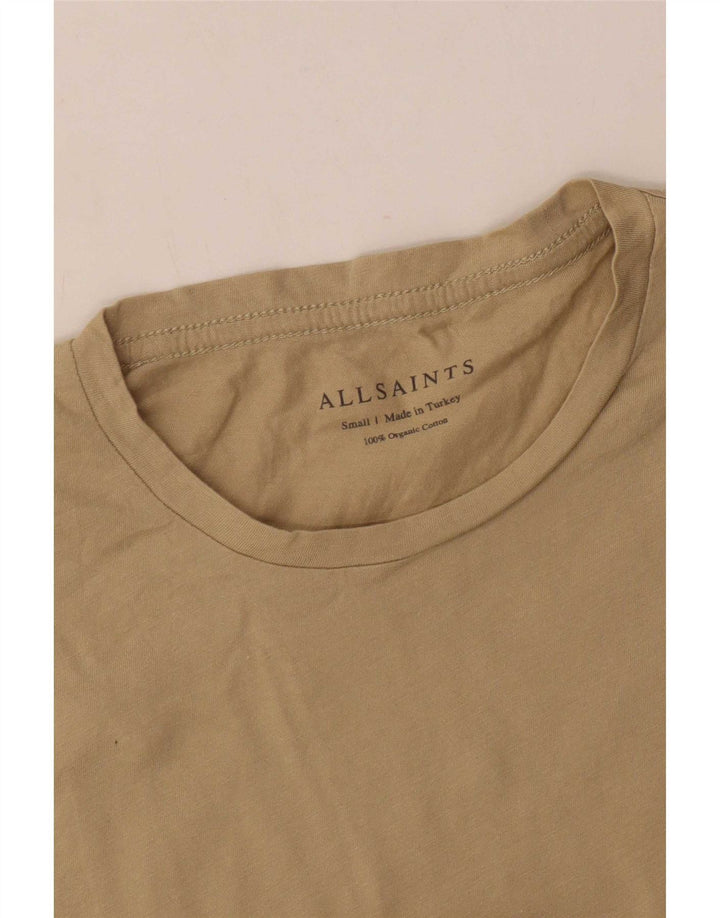 All Saints Herre T-Shirt Top Lille Beige Bomuld