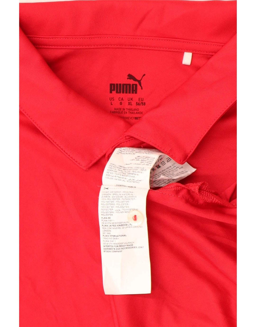 PUMA Poloshirt til mænd XL Rød polyester