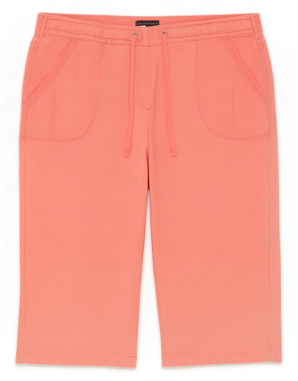 Marks & Spencer Dame Capri Bukser UK 18 XL W38 L20 Pink Linen