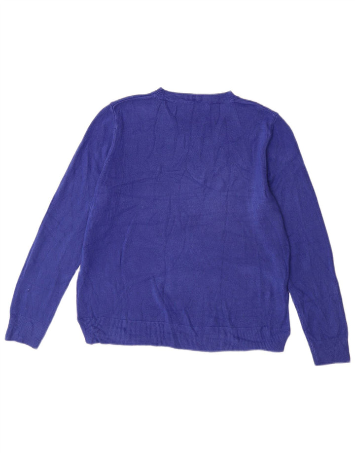 Marks & Spencer Dame sweater med rund hals DK 14 Medium Blue