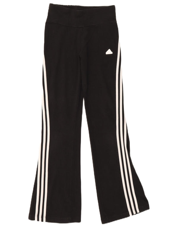 Adidas Girls Flare træningsdragt bukser 13-14 år Sort bomuld