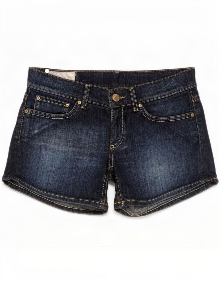 Dondup Dame lavtaljede denimshorts W30 Medium Navy Blue